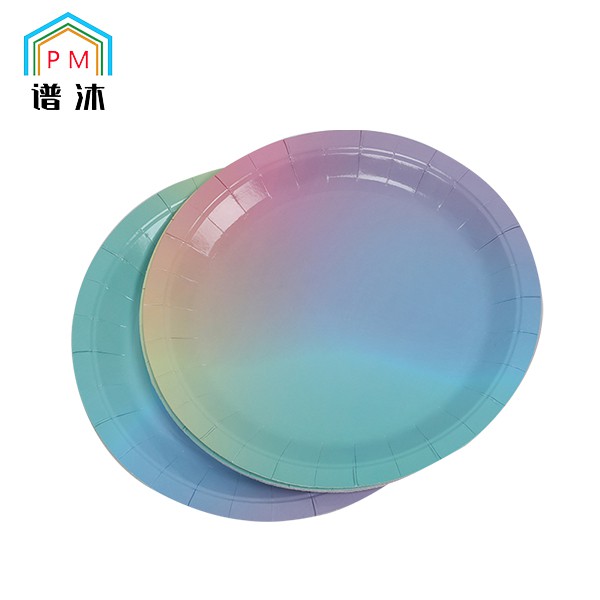 Multicolor Paper Plates